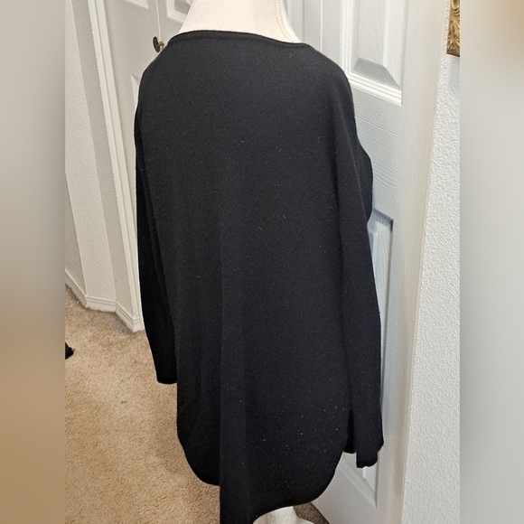 Halogen Cashmere/Wool Blend Soft Tunic Sweater - Picture 5 of 6